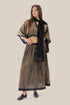 Embroidered light cotton voile scarf